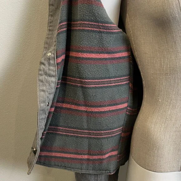 ARMANI JEANS BUCKLE DENIM FIELD JACKET - Picture 15 of 16